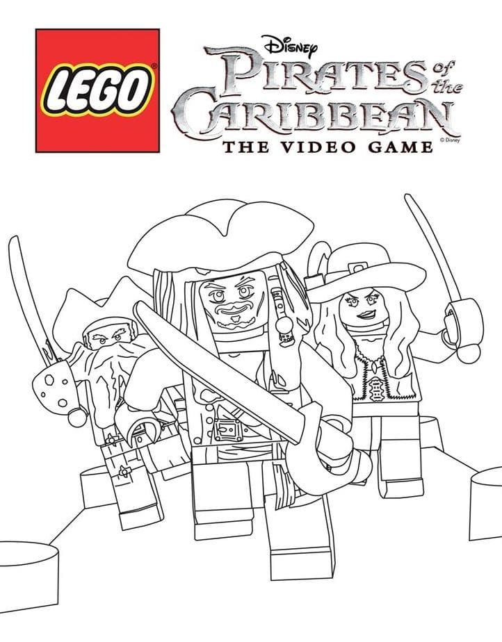 Coloring page Pirates Lego Movie Pirates