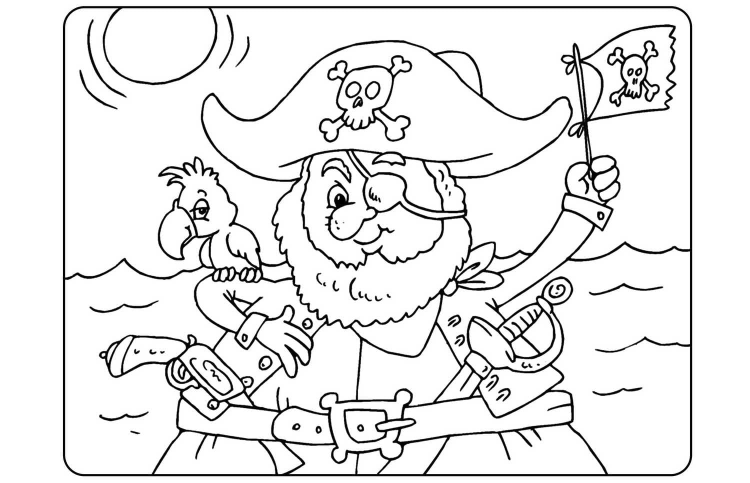 Para Colorir Piratas Piratas para crianças