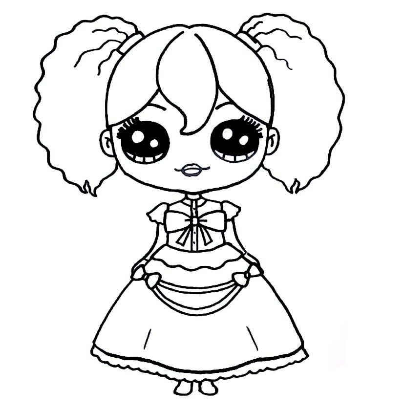 Coloring page Poppy Playtime Doll from the game