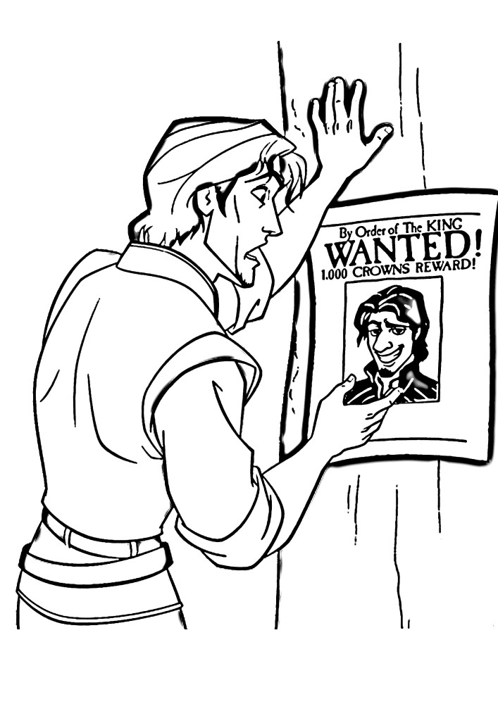 Flynn grins next to an image of himself that indicates he's wanted because he can't be caught