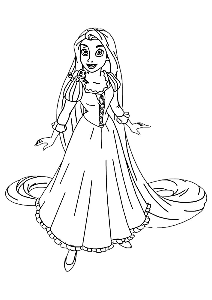 Rapunzel-coloring book for girls
