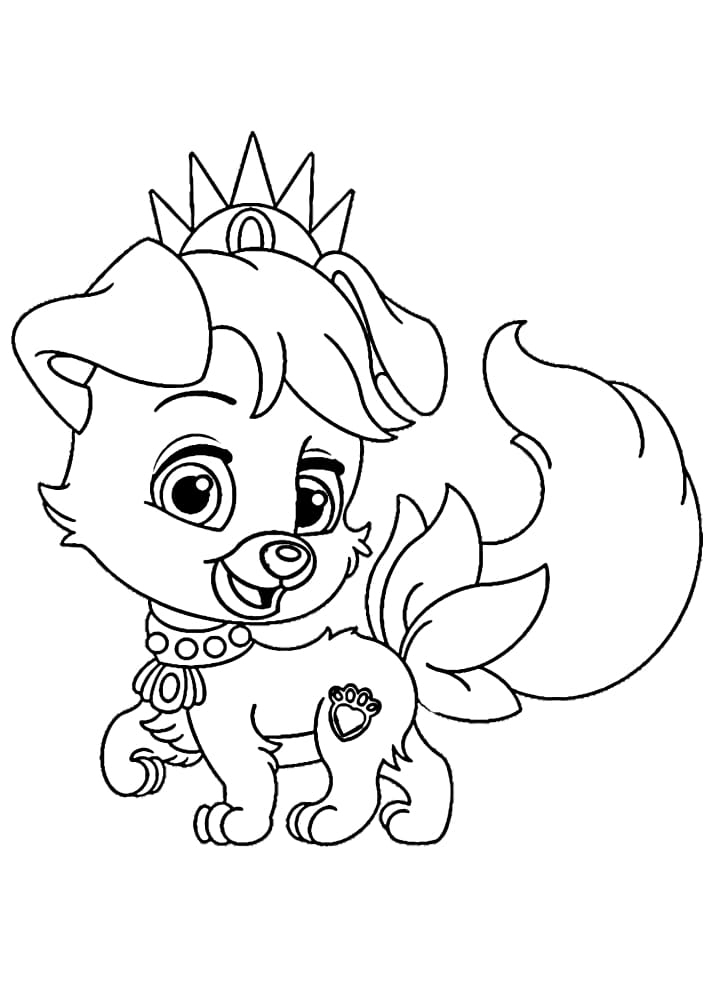 Kleine Hund Prinzessin