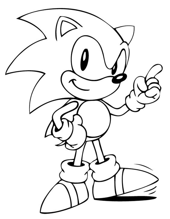 Coloring page Sonic Boom