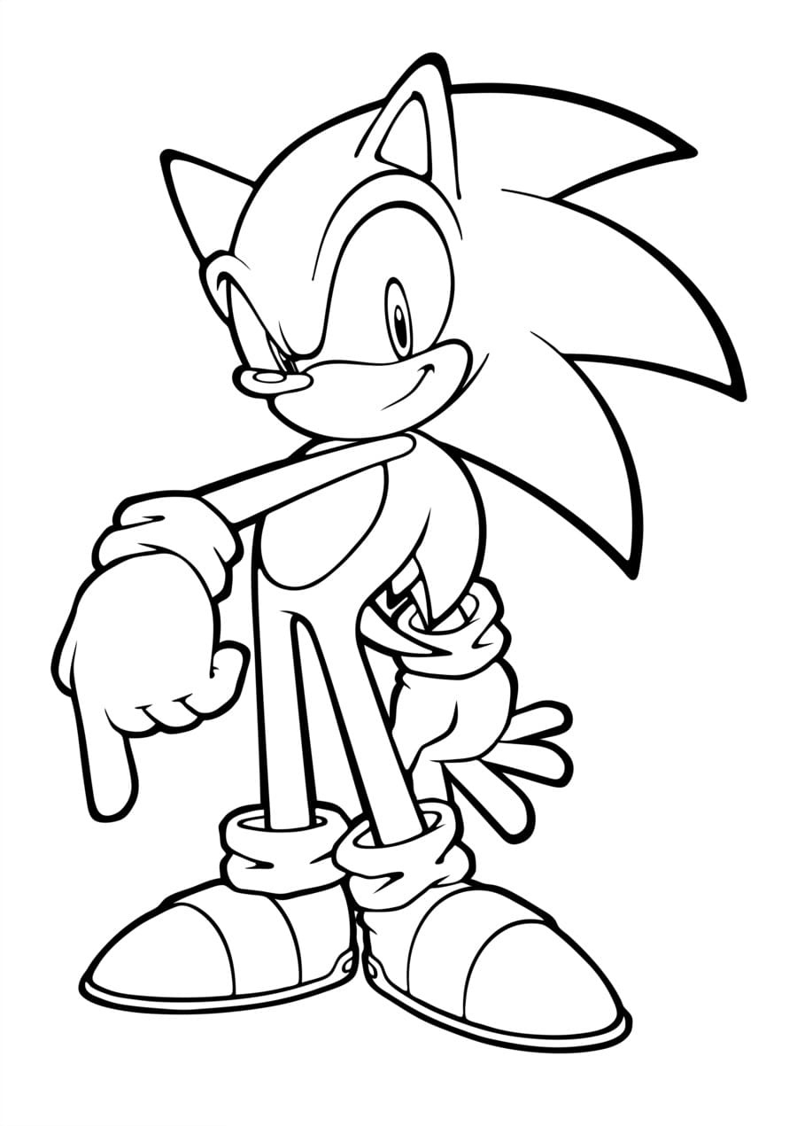 Coloring page Sonic SEGA
