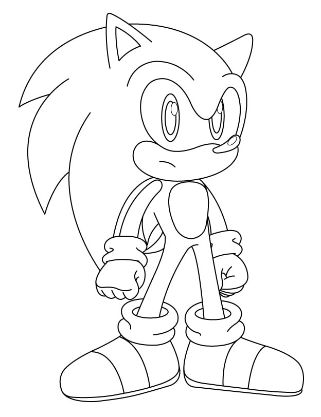Ausmalbild Sonic Boom Cartoon