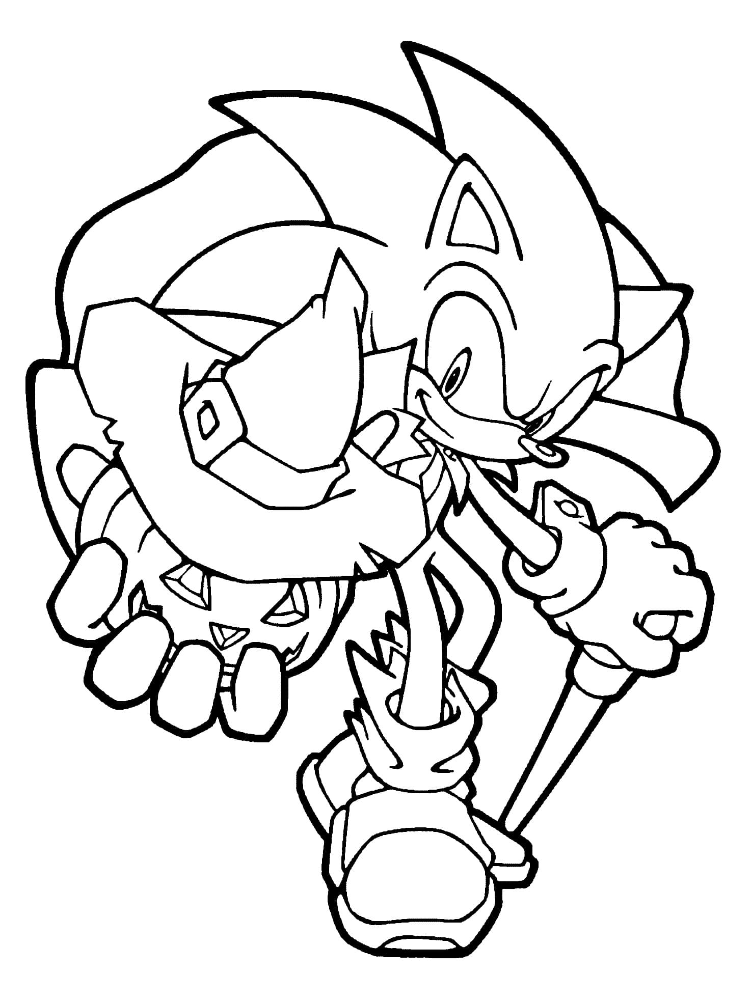 Coloring page Sonic for Halloween