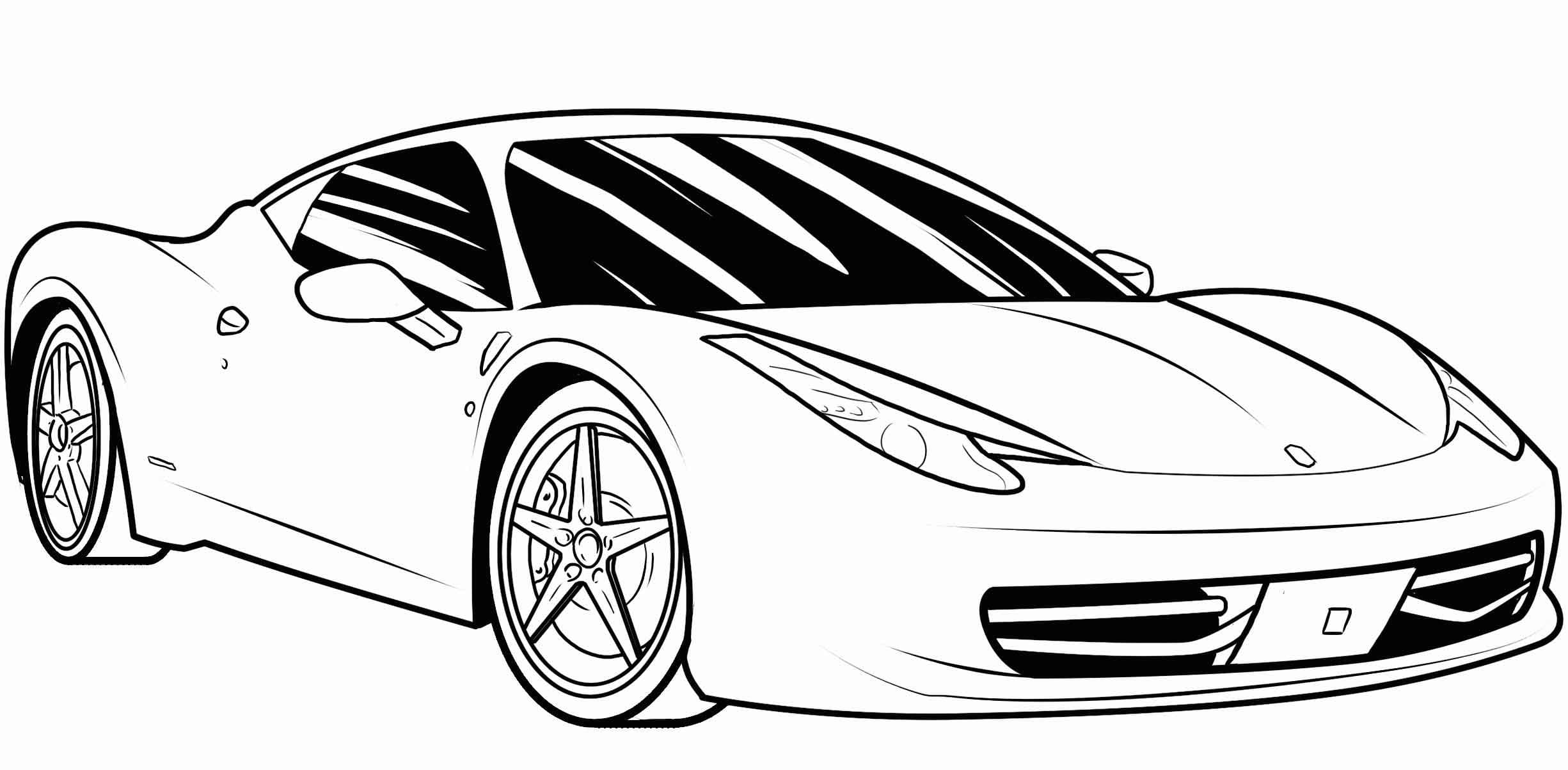 Coloring page Race cars Fast Racing Car
