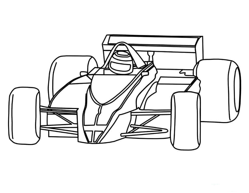 Coloring page Race cars The car