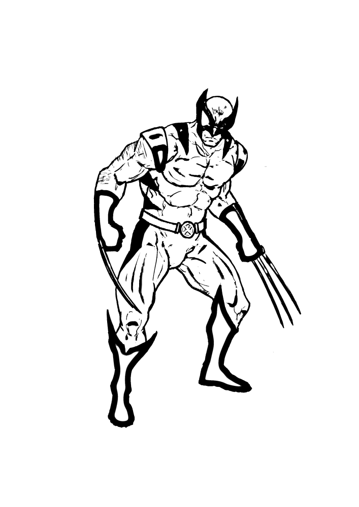 Wolverine para colorear