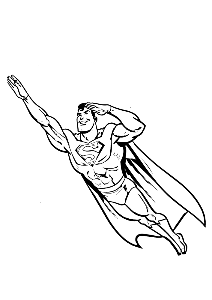 Superman hat die Fähigkeit zu fliegen
