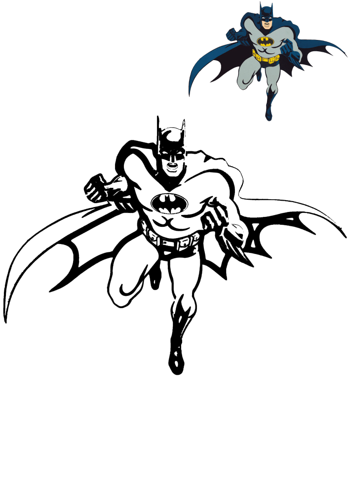 Batman und das Muster der Dekoration