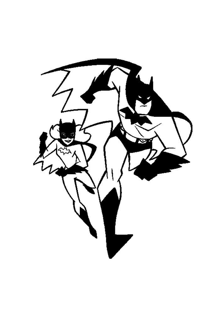 Настоящий Бэтмен и девушка-Бэтмен