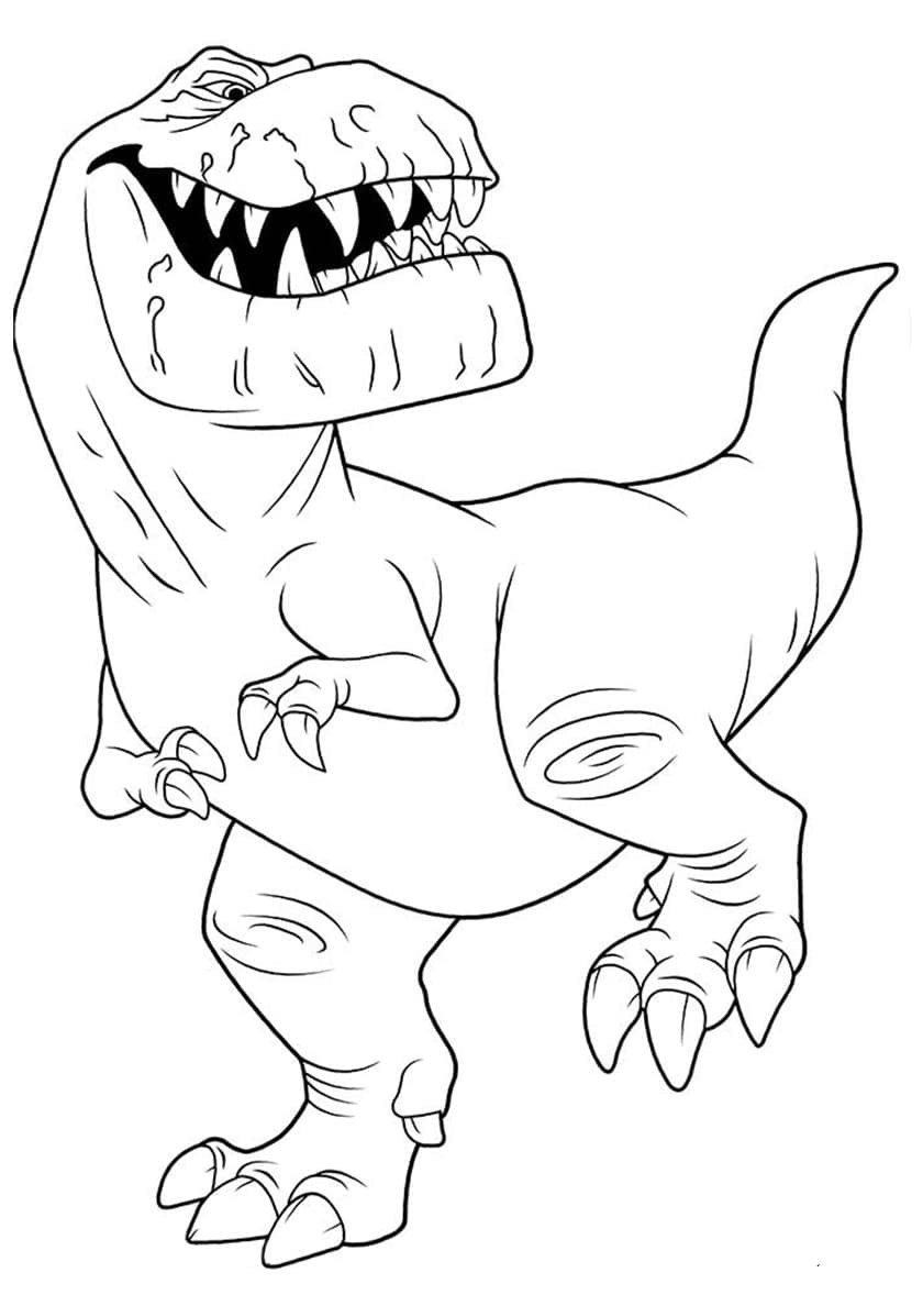 Coloring page T-rex The formidable T-Rex Dinosaur