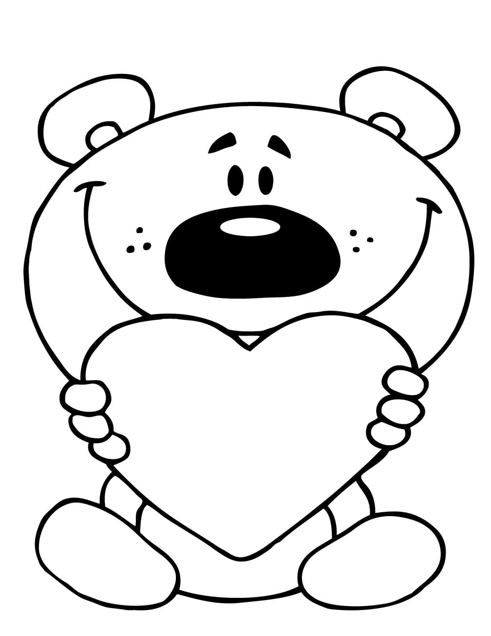 Coloring page Valentine's Day Valentine's Day