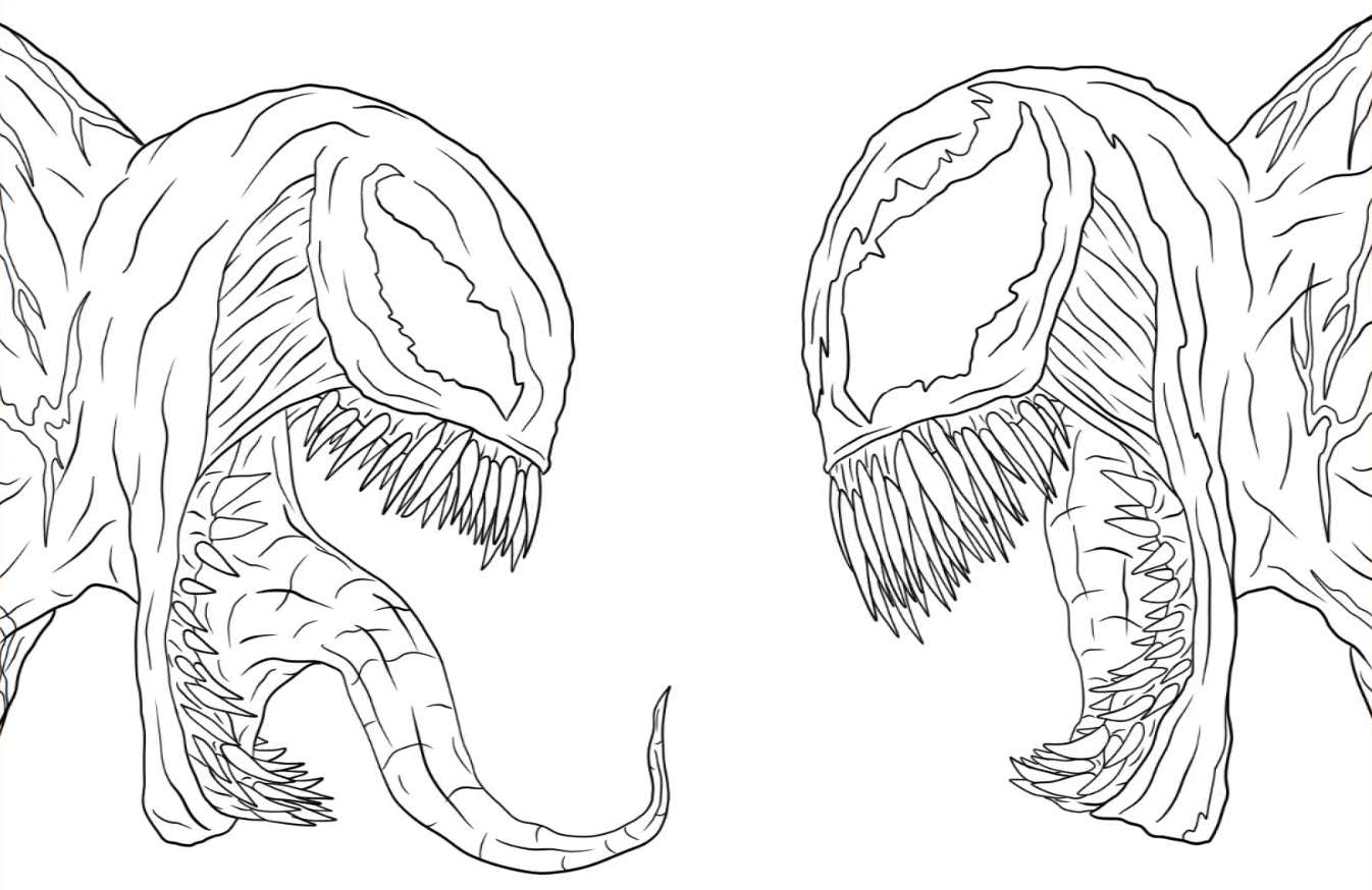 Coloring Pages of Venom   Printable