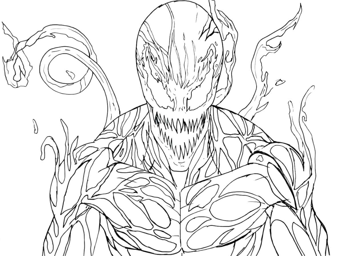 Coloring page Venom Carnage