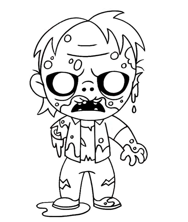 Coloring page Zombies The Walking Dead