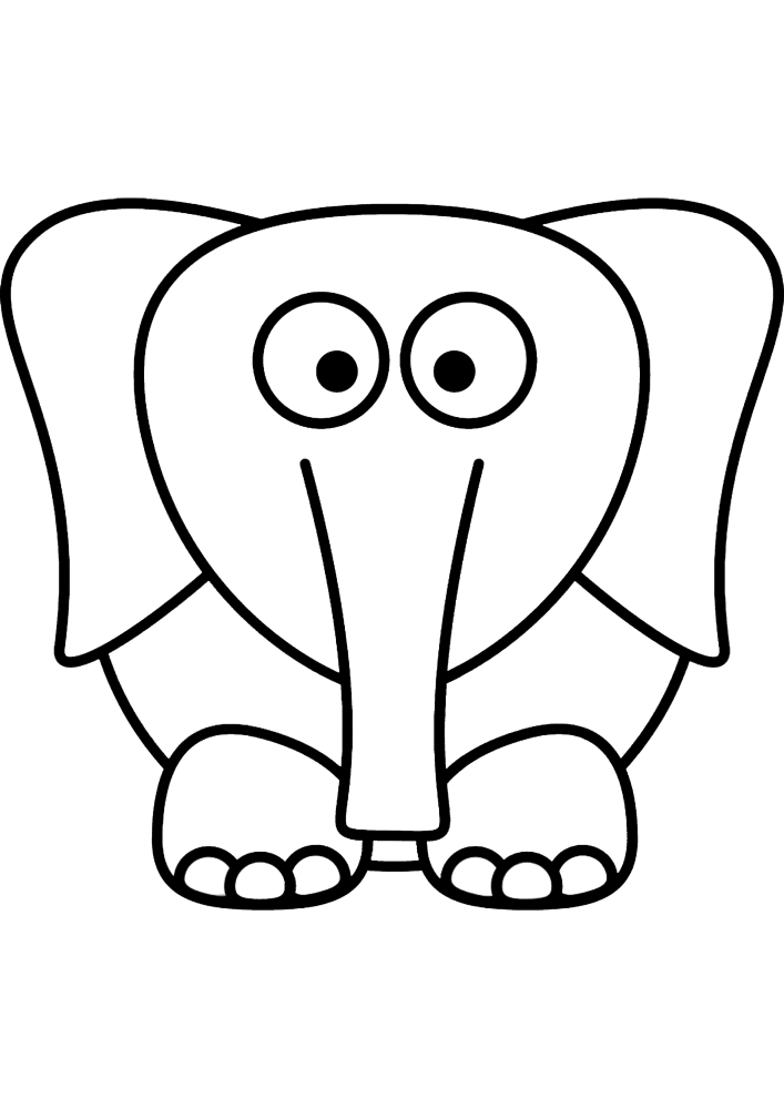 Featured image of post View 15 Elefante Animado Para Colorear Facil