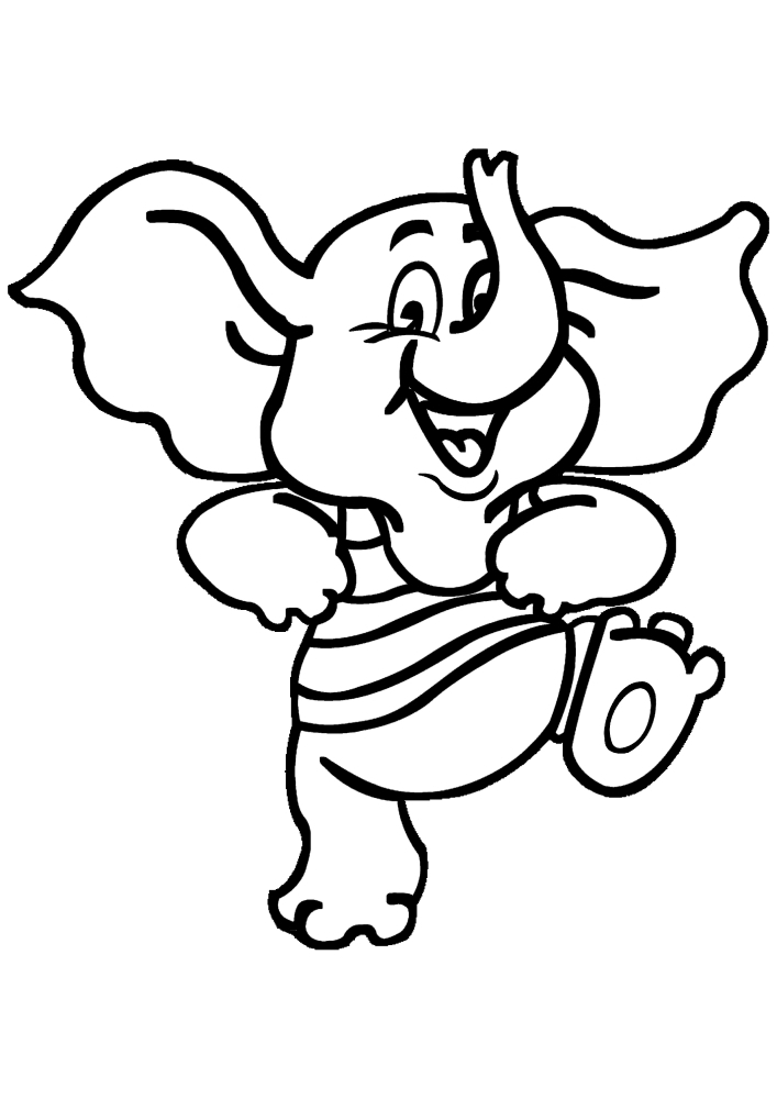 Tanzender Elefant