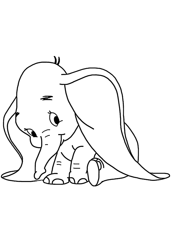 Dumbo do bebê elefante Alegre