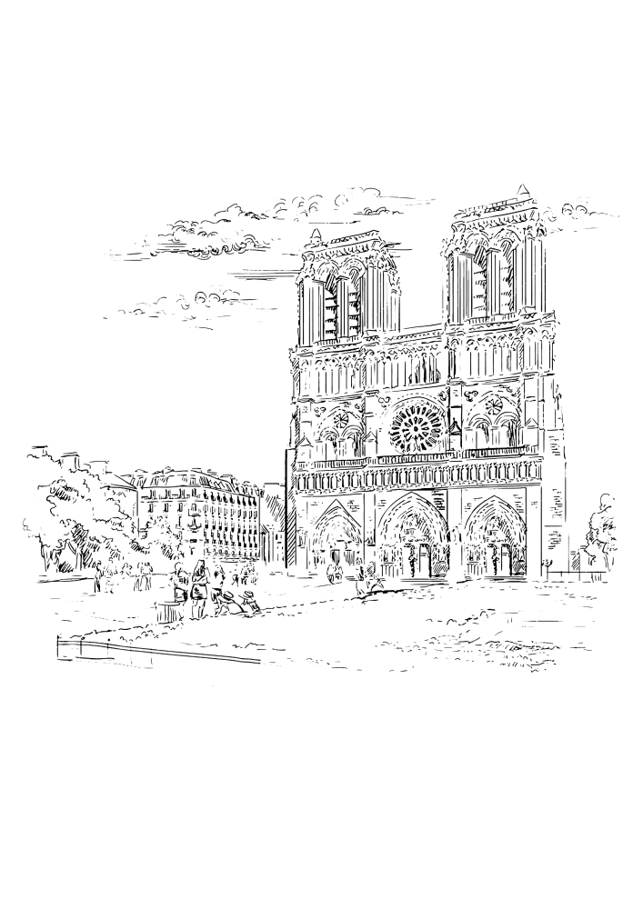 La cathédrale notre-dame (Notre-Dame-de-Paris)