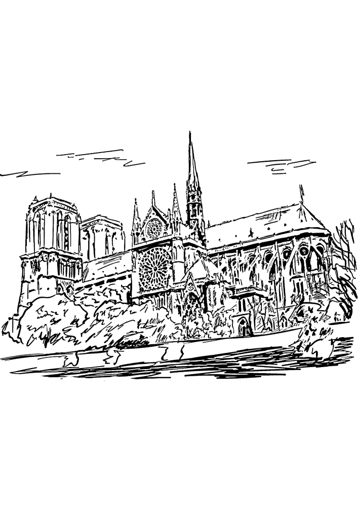Notre-Dame-de-Paris-Ansicht von unten