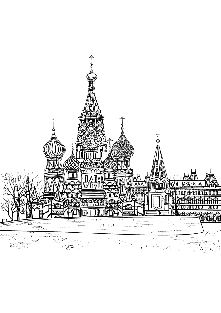 Die Pokrowski Kathedrale in Moskau