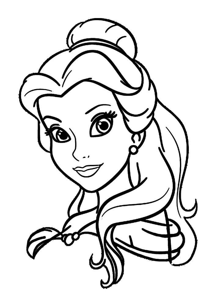 Belle's Face-Coloring book