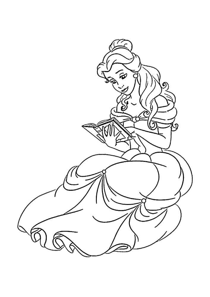 Elämänsä aikana Belle on lukenut paljon kirjoja, koska se on niin hyödyllinen!