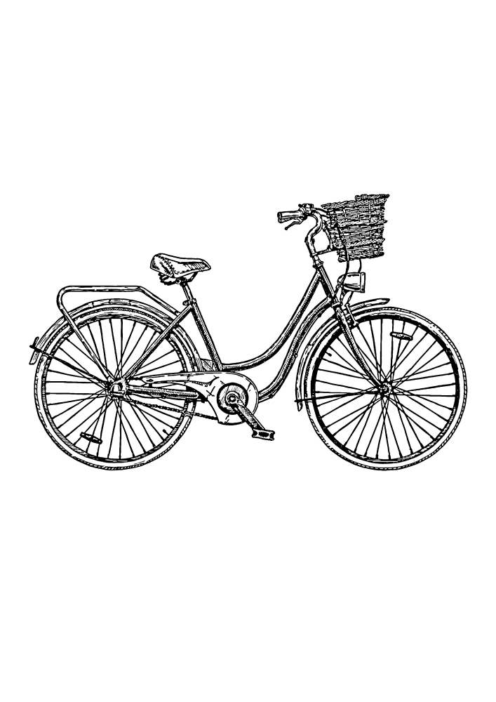 Bicicleta com cesta