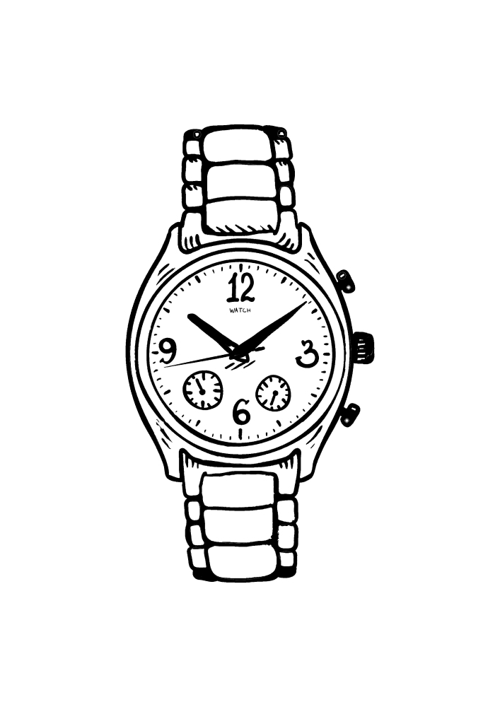 Expensive wristwatches-coloring book