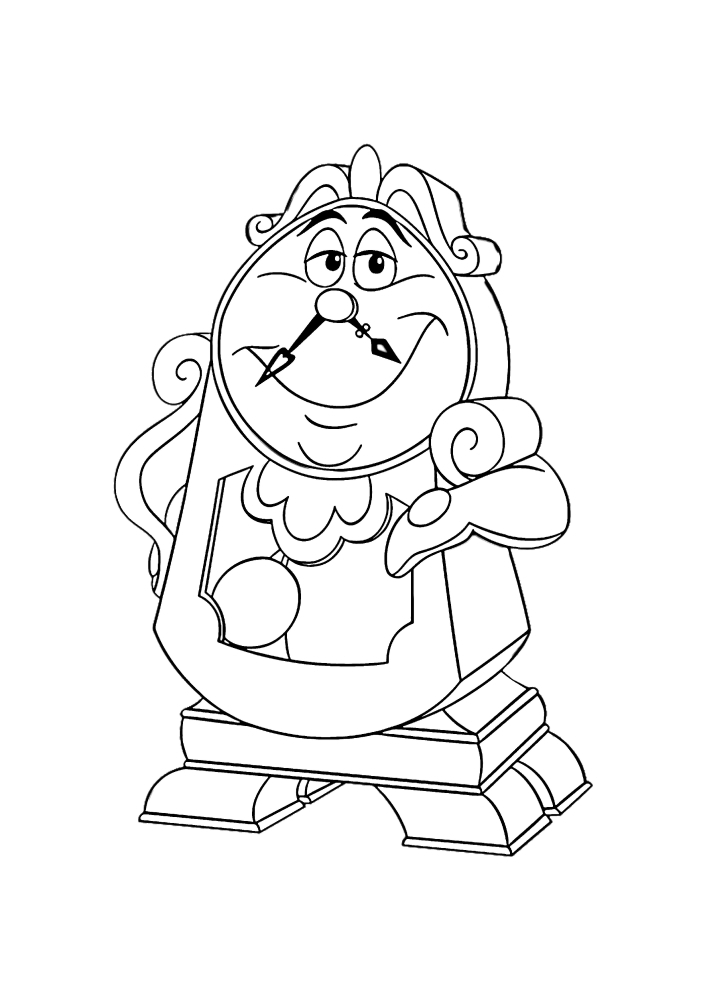 Happy Cogsworth-coloring book for kids