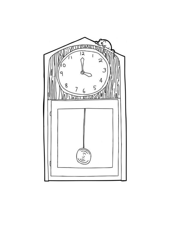 Modèle d'horloge Vintage.