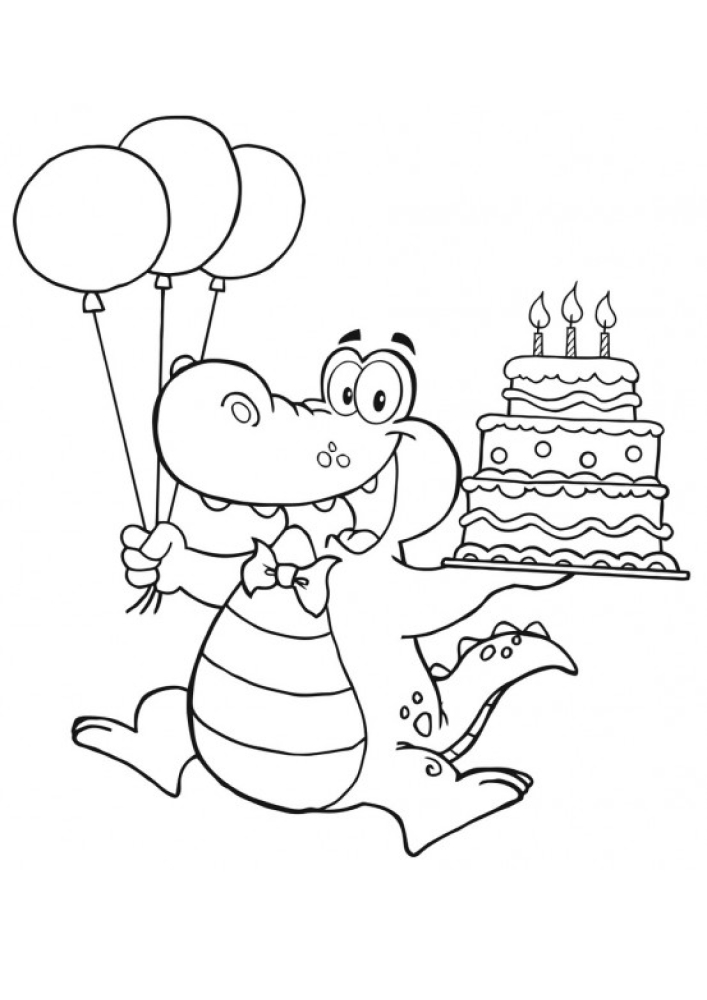 Hoje é o aniversário do crocodilo!