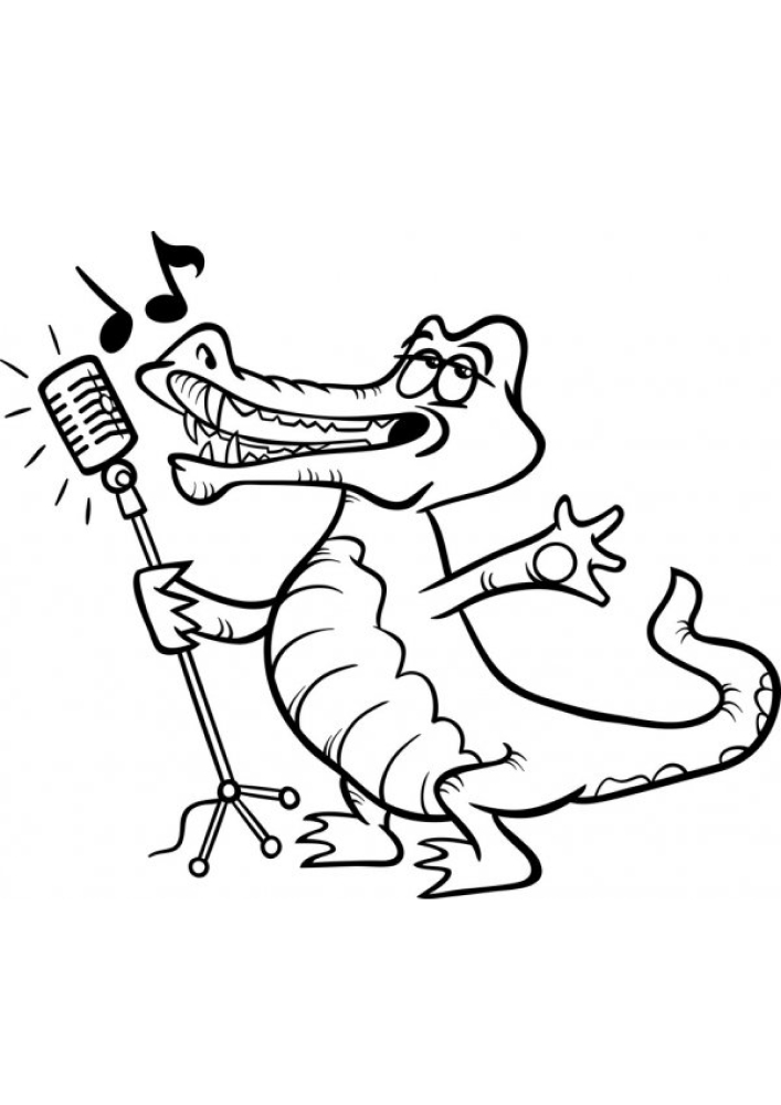 Krokodil singt