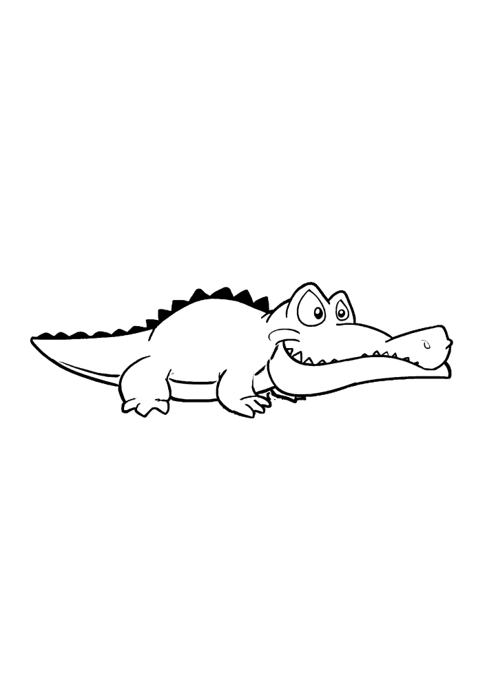 Krokodil-Seitenansicht