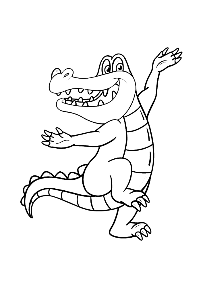 Крокодил танцует