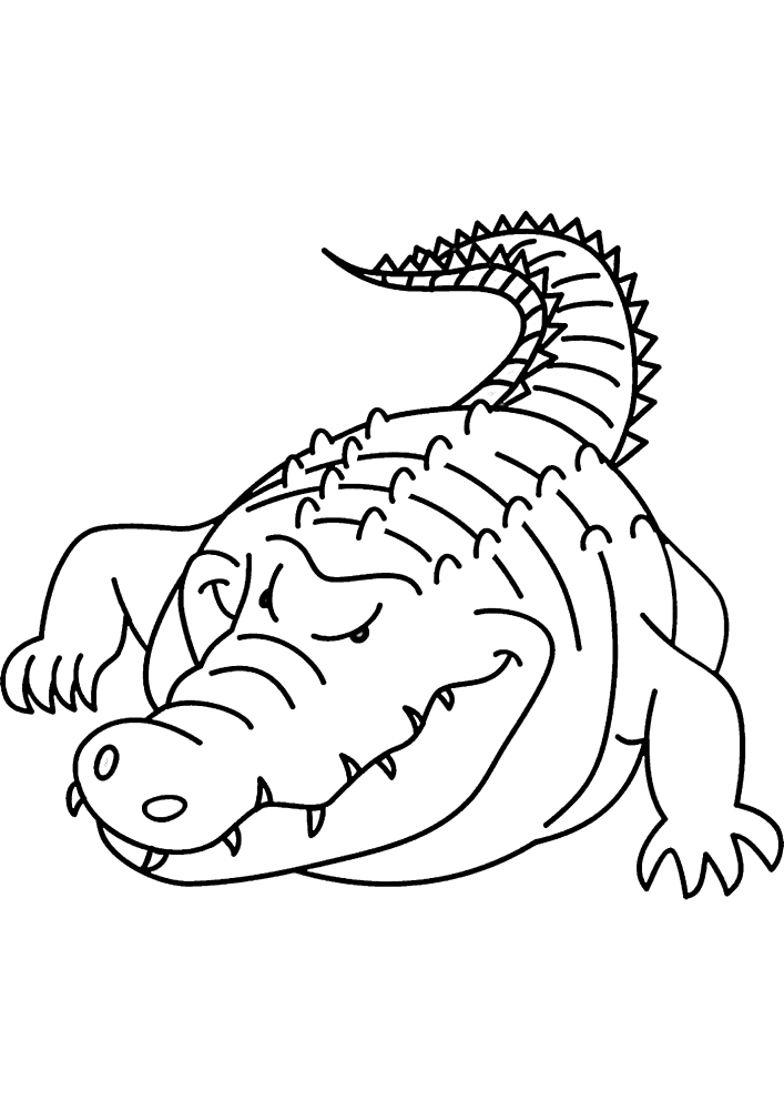 Alligator-coloriage