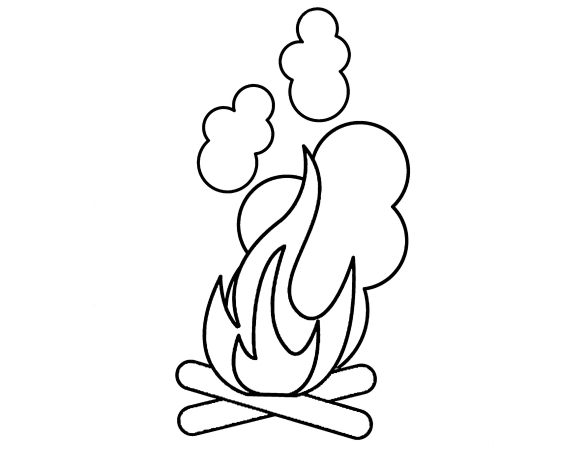 Fire Coloring Pages. 55 images - the largest collection. Print or download for free.