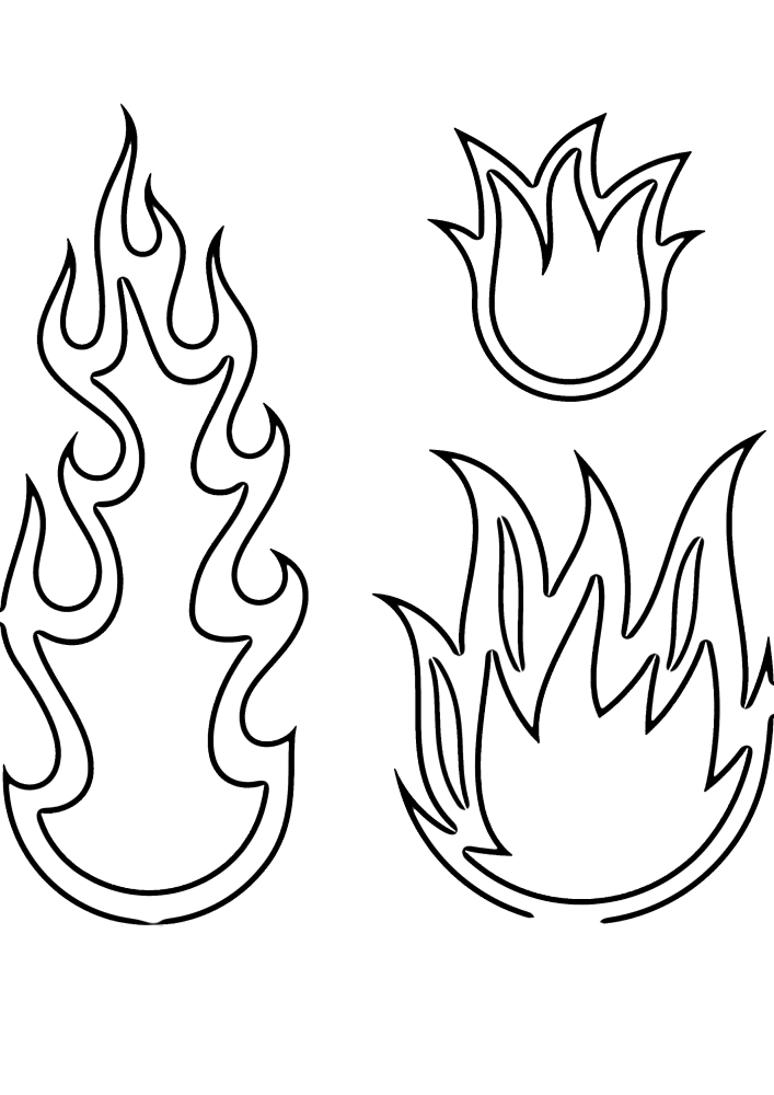 Tres tipos de fuego