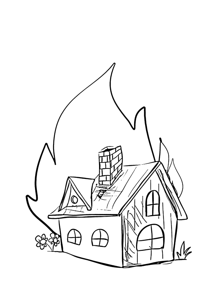 Fire-coloring book