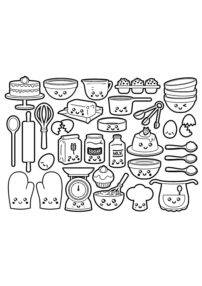 Раскраска Здоровая еда – Развивающие иллюстрации