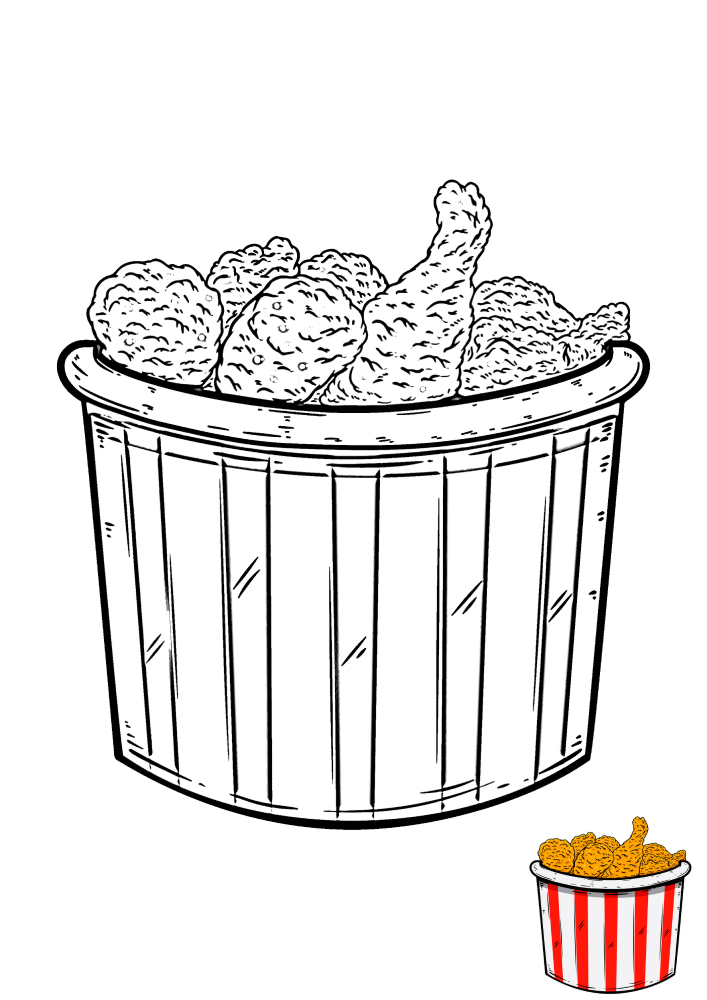 Kfs bucket-coloring book with a sample of coloring