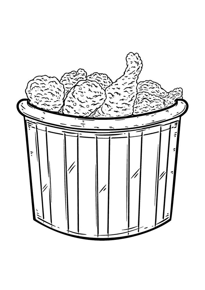 KFC bucket-coloring book