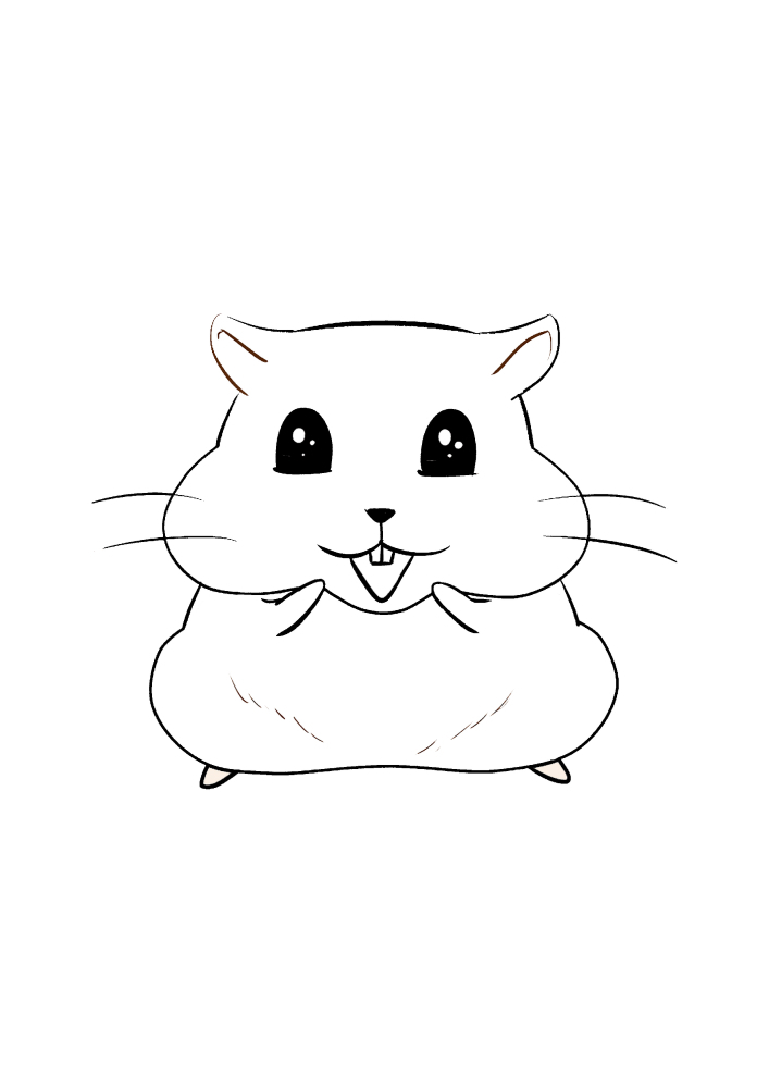 Hamster heureux, parce qu'il a donné un grand nombre de graines-sera que ronger à loisir