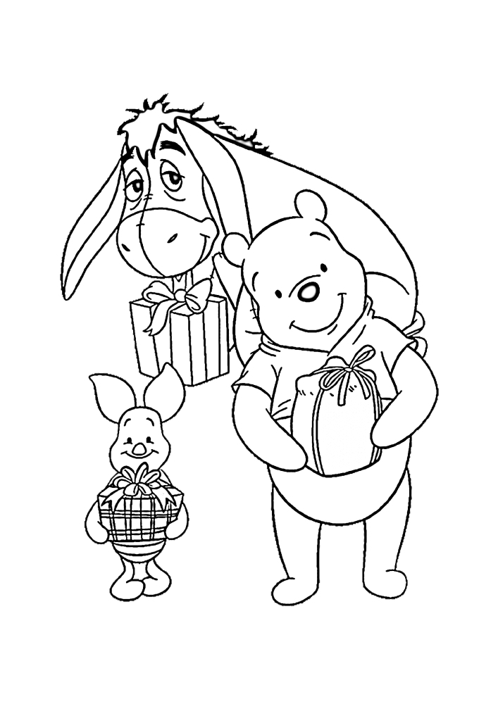 Christmas Coloring Pages With Disney Characters 140 Images Is The Largest Collection Print Or Download For Free Razukraski Com