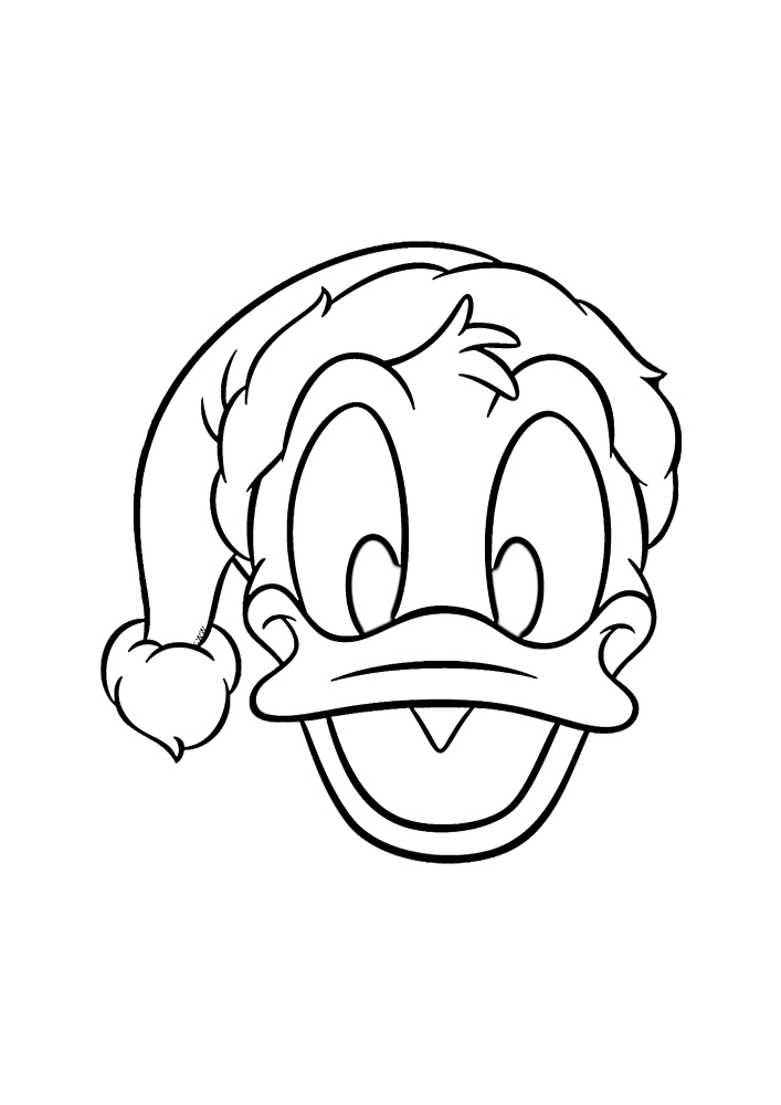 Le museau du nouvel an de Donald Duck