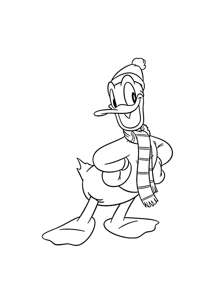 Pato Donald Duck-libro para colorear de Disney
