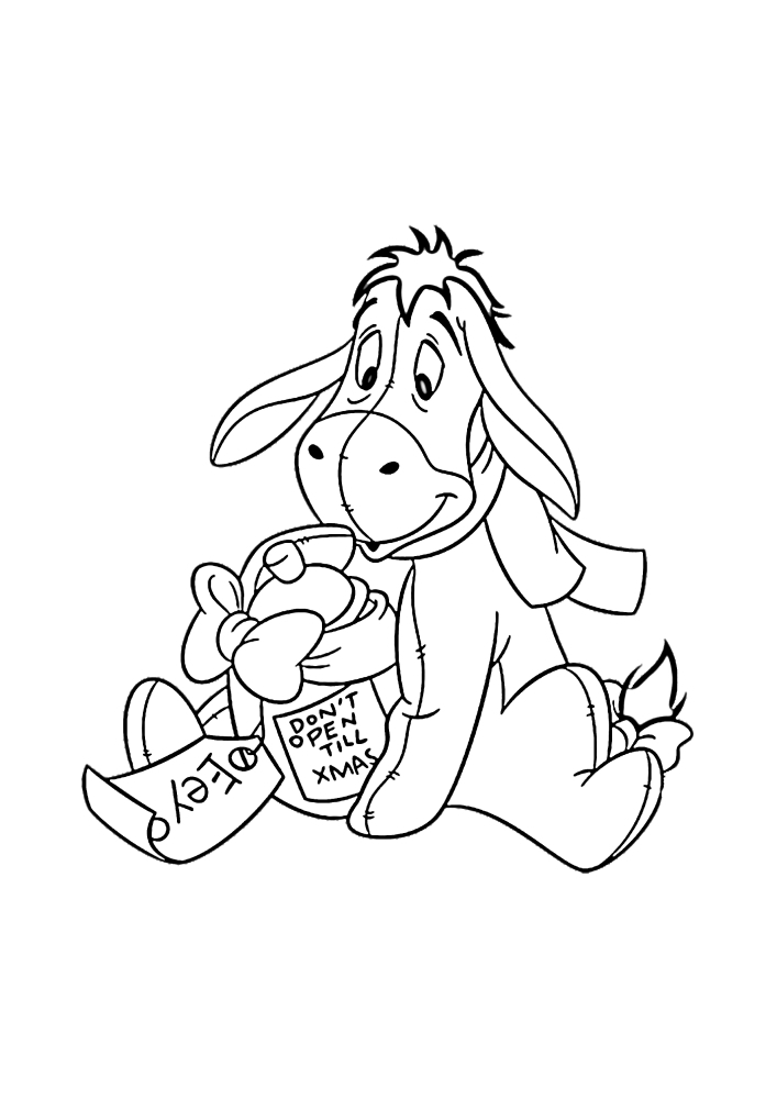 Winnie the Pooh le dio al burro IA-IA un tarro de miel