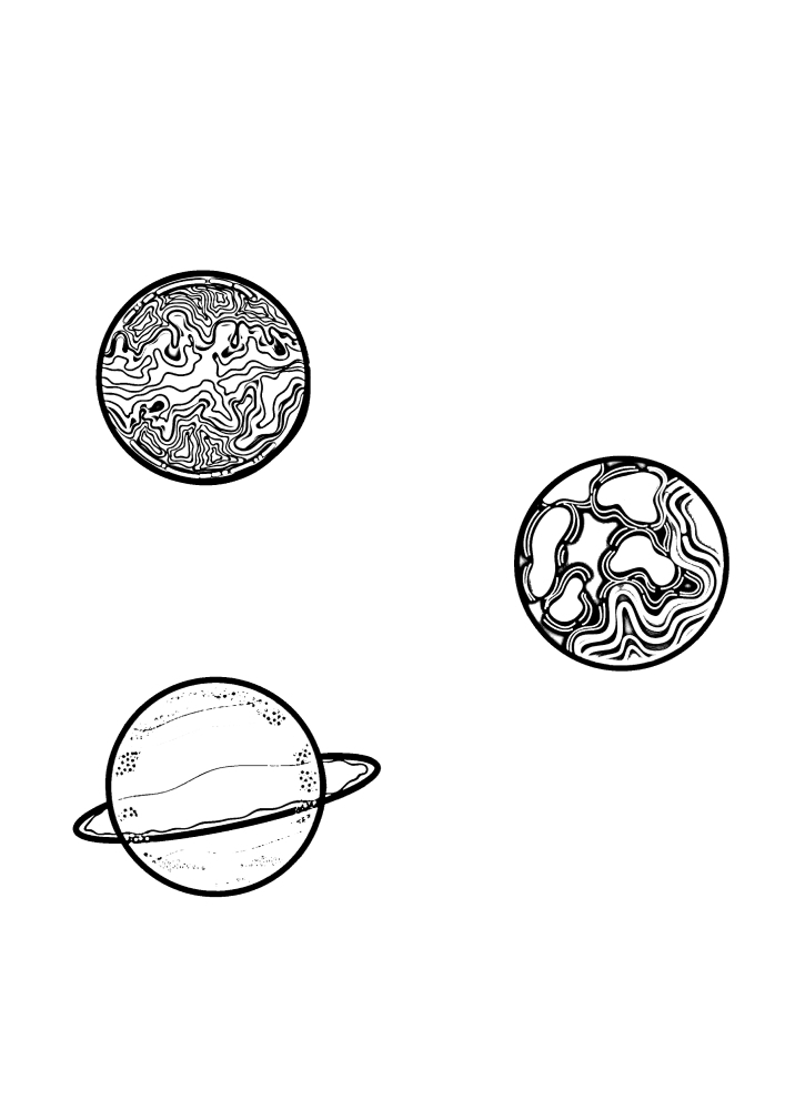 Trois planètes